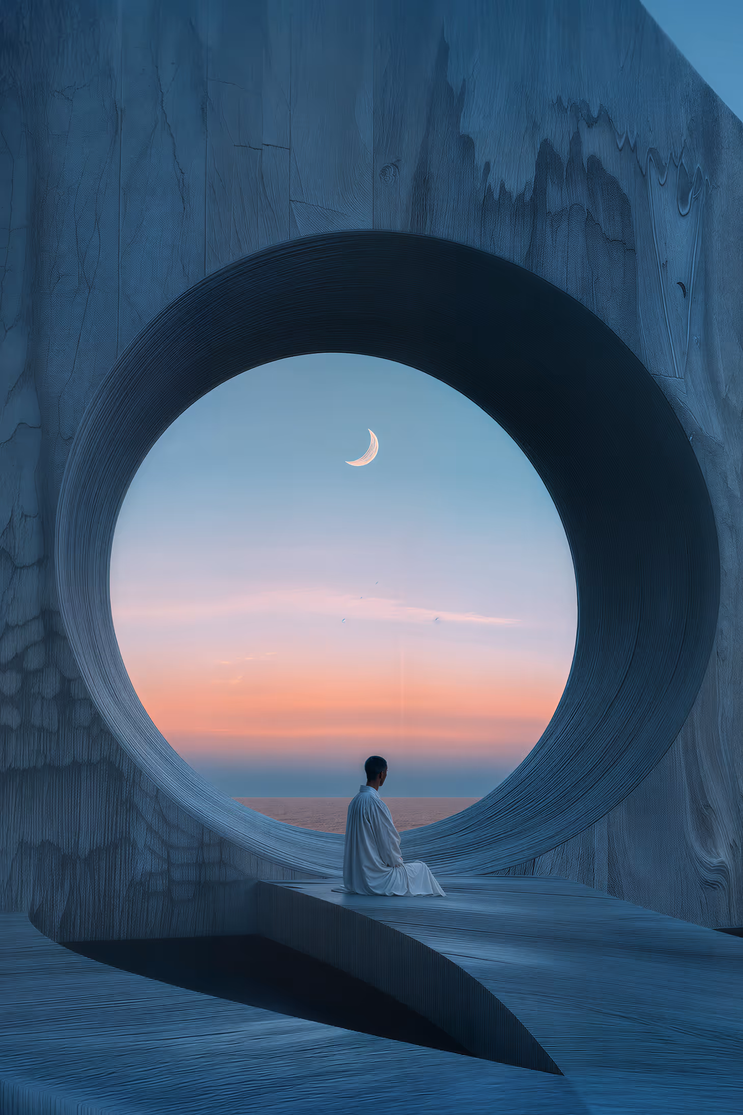 Contemplative twilight scene representing relief from anxiety and overwhelm.
